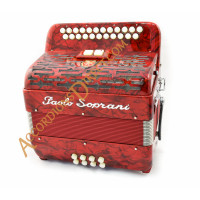 Paolo Soprani Elite B-C 2 row diatonic button accordion with MIDI.